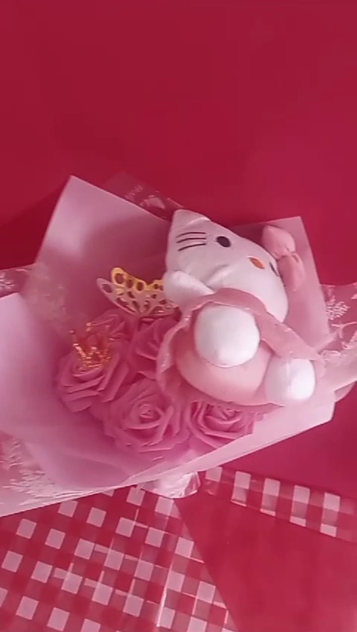 Arreglo 12 Rosas Peluche M